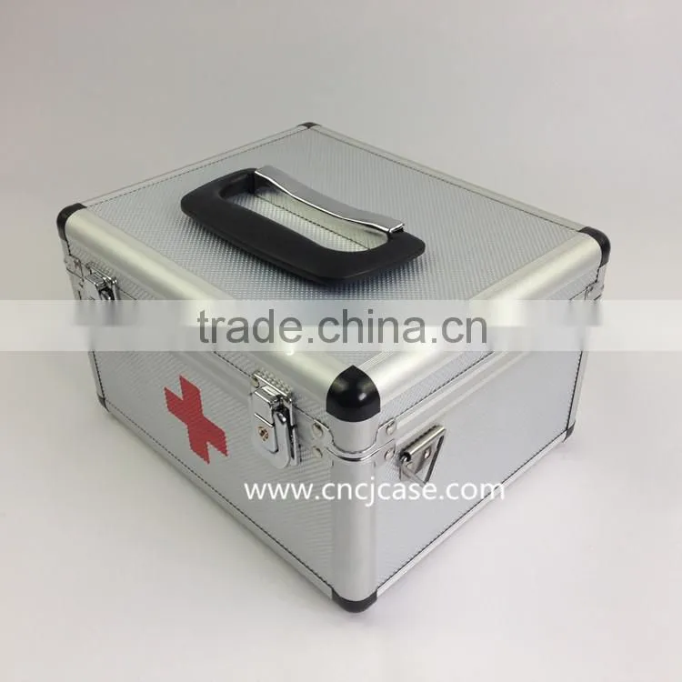 Potable aluminum medical case aluminum carrying case