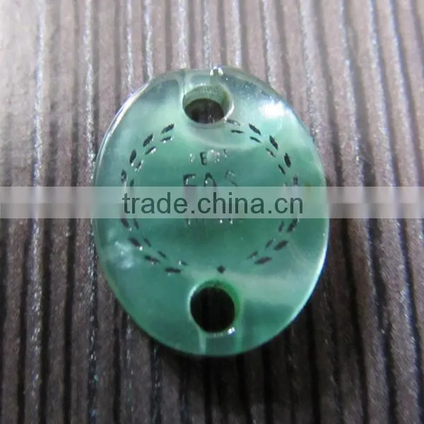 Pearl Shiny Green Polyester Badge Polyester Label