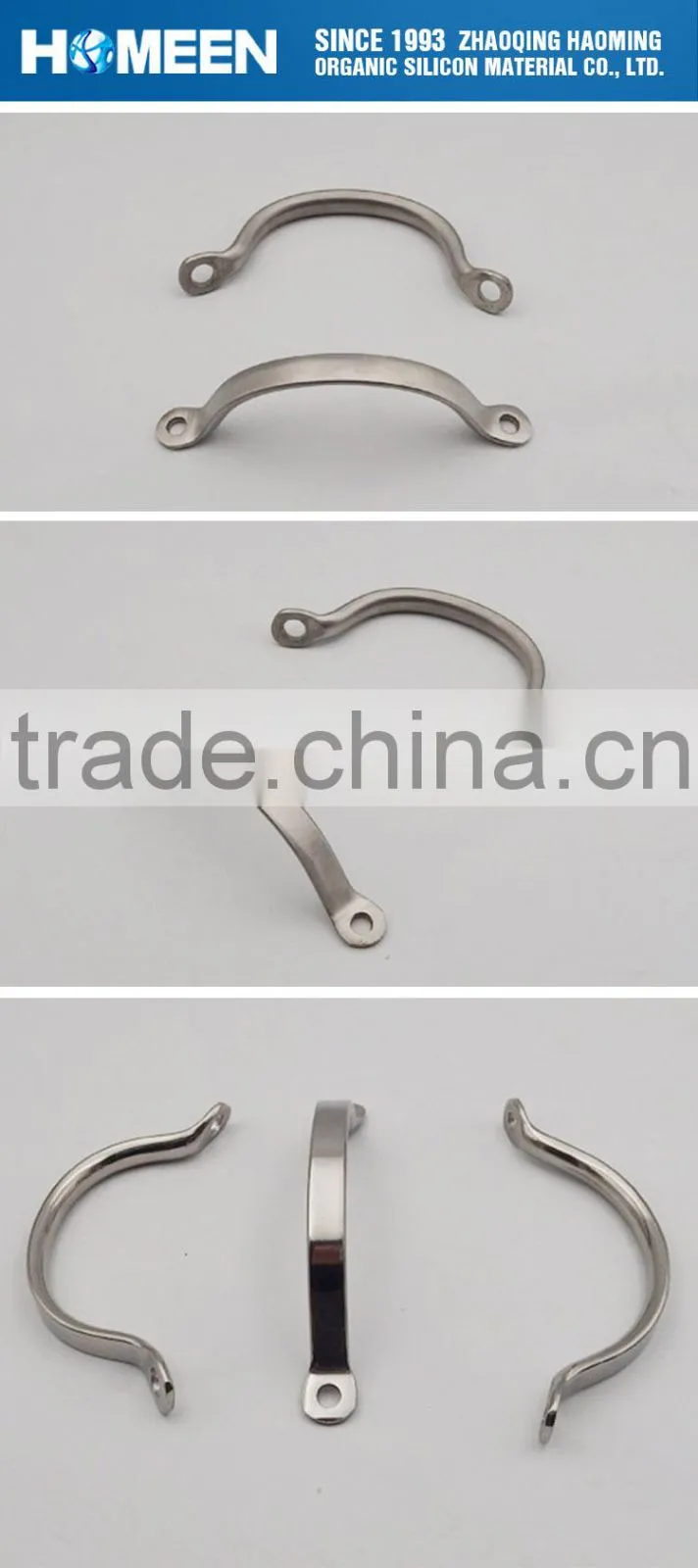 OEM Custom Service High Gloss Stainless Steel Side Handle For Cookware Pan / Pots