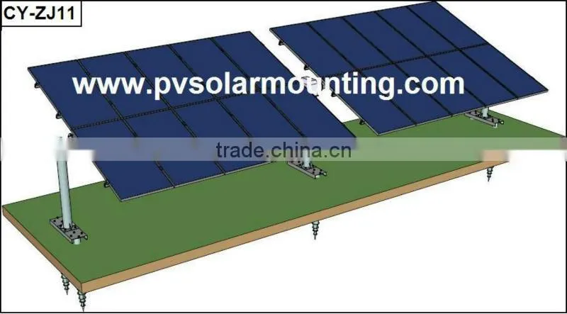 Solar tracking system based on concrete foundation