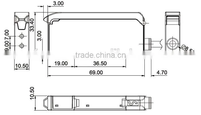 F&C most competitive price digital display fiber optic sensor amplifier