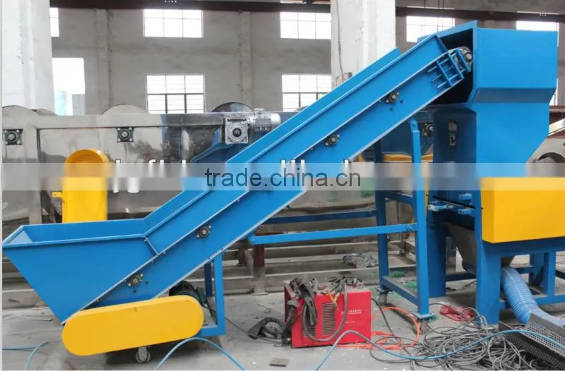 waste plastic recycling washing line