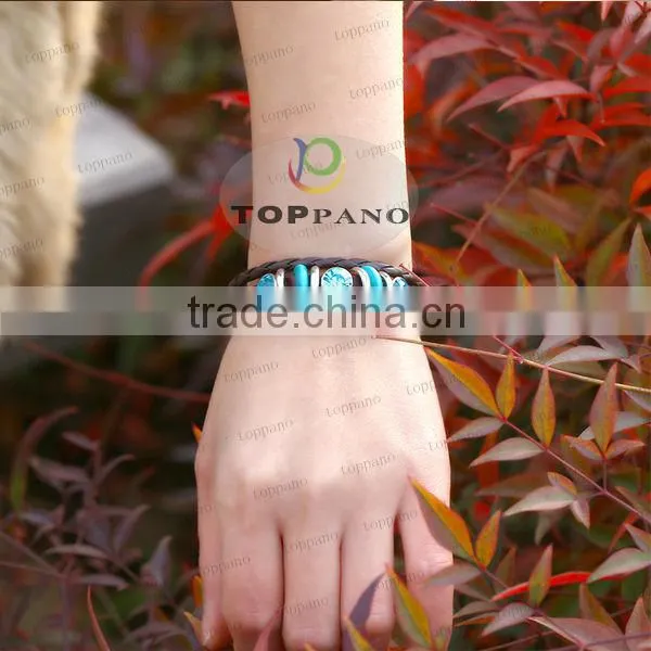 new arrival friendship leather bracelet fashion braid genuine leather bracelet jewelry