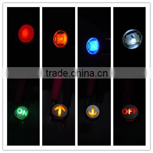 TSL06121-1020 illuminated tact switch with round cap and bracket