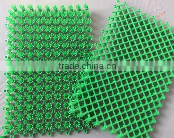 anti-slip locked artificial PE grass mat