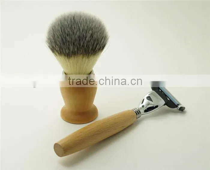 Free Samples Synthetic Shaving Brush with Wooden Shaving Brush Handles