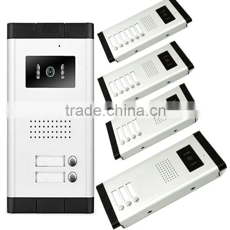 Door To Multi-Door Video Door Phone with rain cover doorbell 1VS 3-12 multi apartment video doorbell intercom