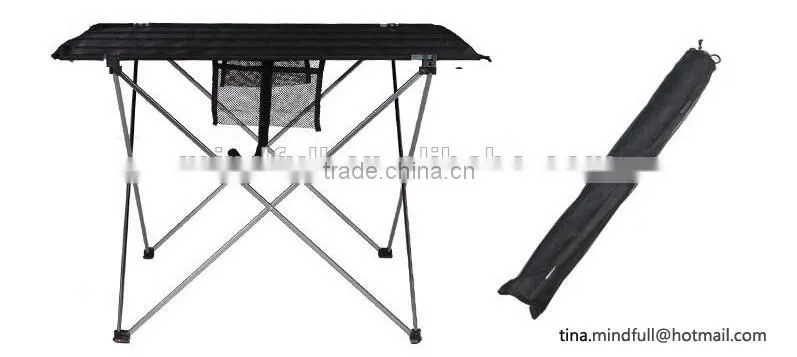 HIgh Quality 600D Oxford Lightweight Hangout Camping Aluminum Folding Table