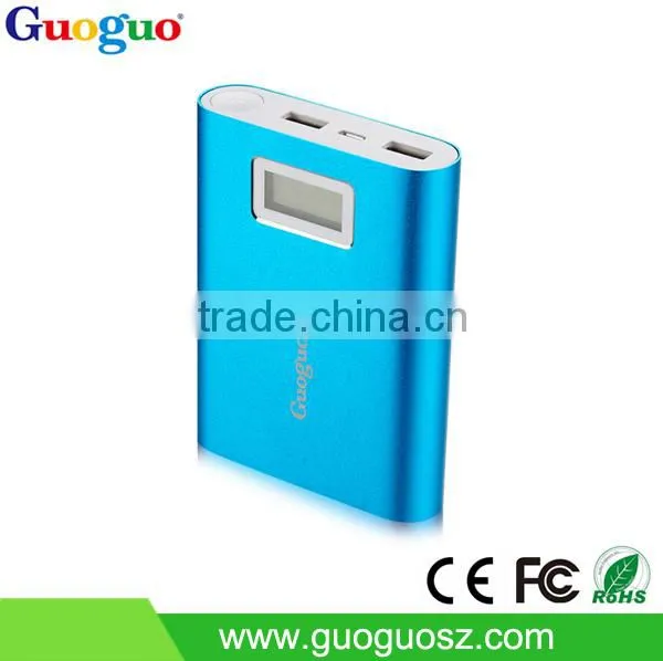 Manufacture Smart 10400mAh Universal Aluminium Housing Power Charger with LCD Display
