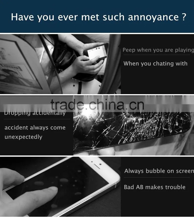 Factory Price Wholesale Privacy Superhard h9 Tempered Glass Film Screen Protector For iphone 6