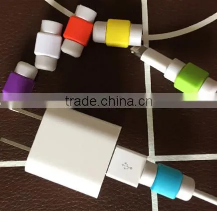 Hot selling cellphone cord protector , earphone cable protector , mobile phone data cable silicone protector
