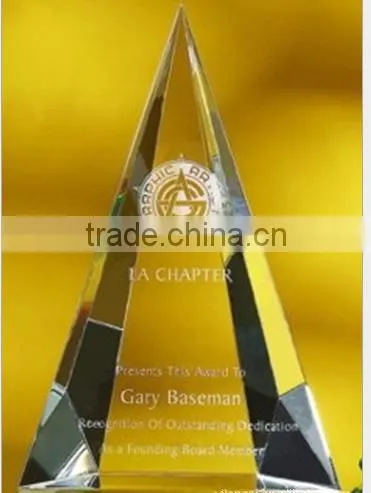 Transparent Crystal Pyramids Carved Manufacturer Crystal Pyramids