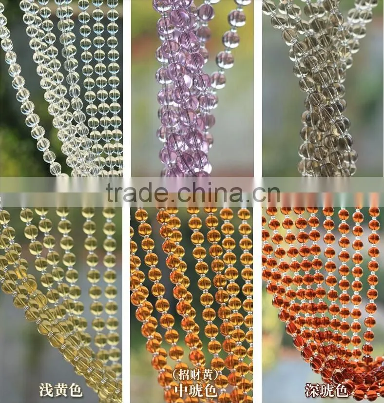 Crystal round beads for decorative curtain