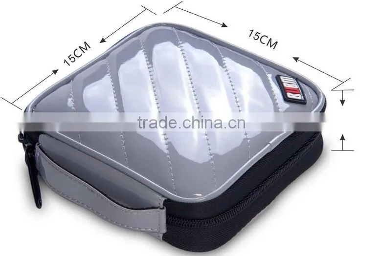Fashion 32 Capacity PU Leather Cover CD Case DVD Case Car Disc Case
