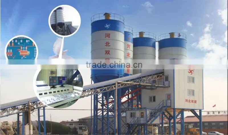 Horizontal concrete machine diesel engine cement mixer JS3000 for construction works
