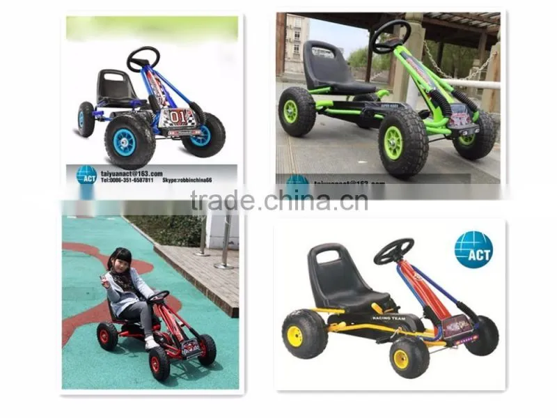 Children Pedal steering knckle Go Kart with solid wheel
