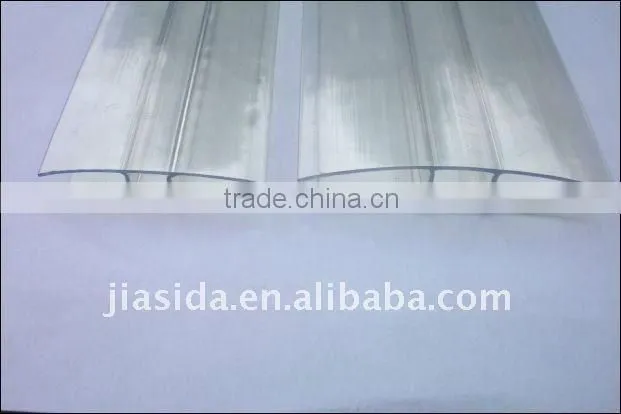 Polycarbonate connector, polycarbonate profile