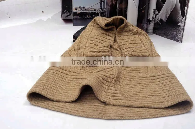 cashmere knitted head wear tubes,scarf, hat