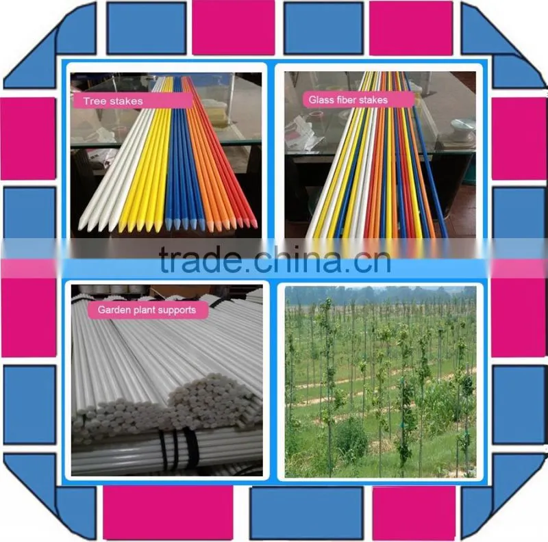 UV protection pultrusion fiberglass garden stakes