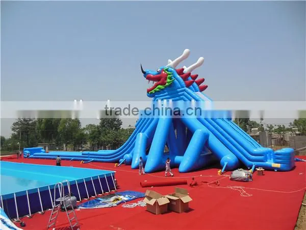 Giant inflatable water slide for adult