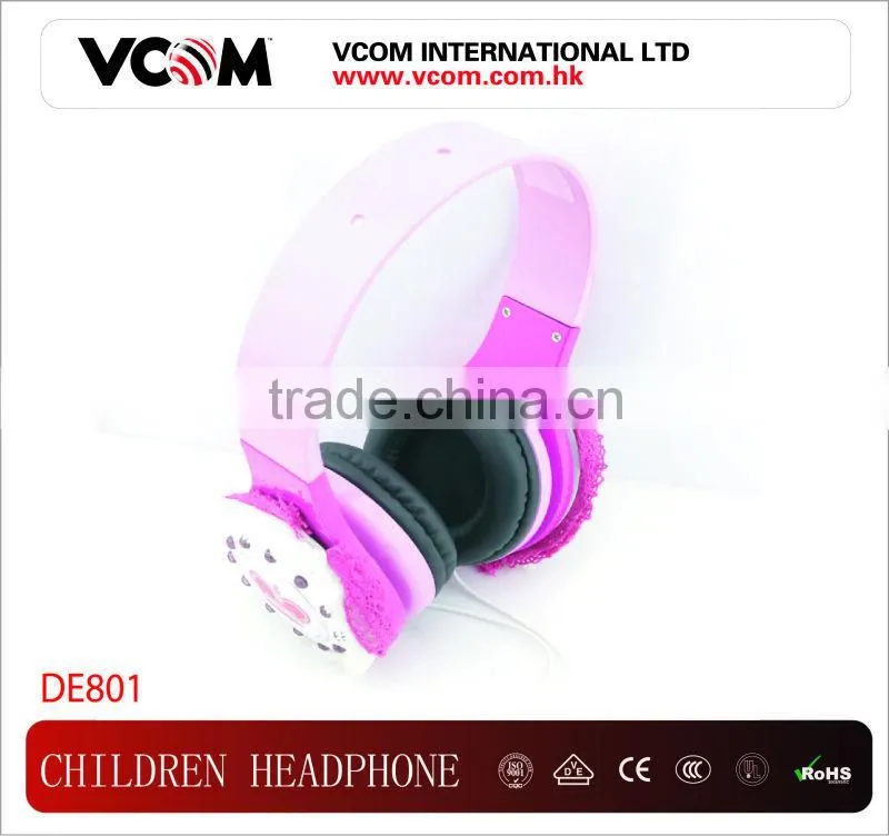VCOM Newest Professional Design Children's headphones for 6-12 years old Children