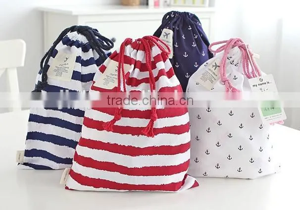 Hot sell cotton waterproof Cord drawsring bag