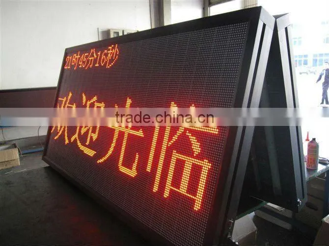 PH10 two face led scrolling program display billboard, double sided outdoor scrolling led sign