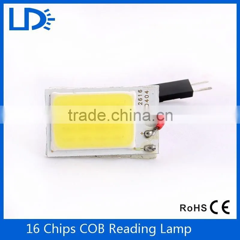 Promotion Cob Led Panel Lamp With Dome Festoon BA9S 3Adapter Car Auto Interior Reading Map Lamp