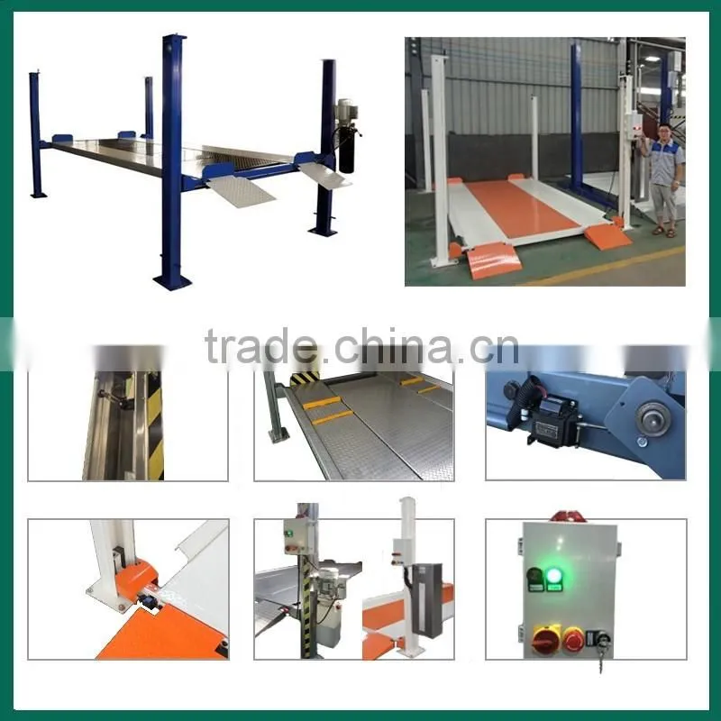four post hydraulic car storage equipments