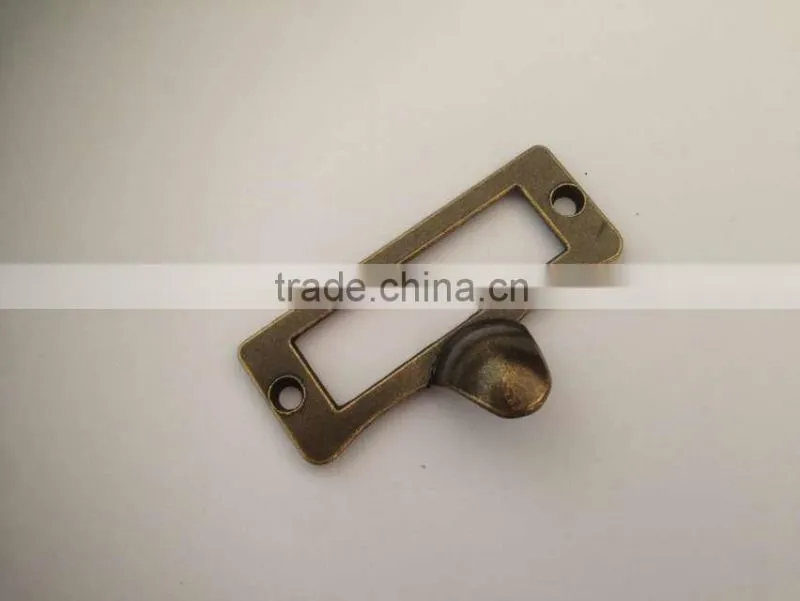 made in China furniture hardware zinc antique business card holder handles