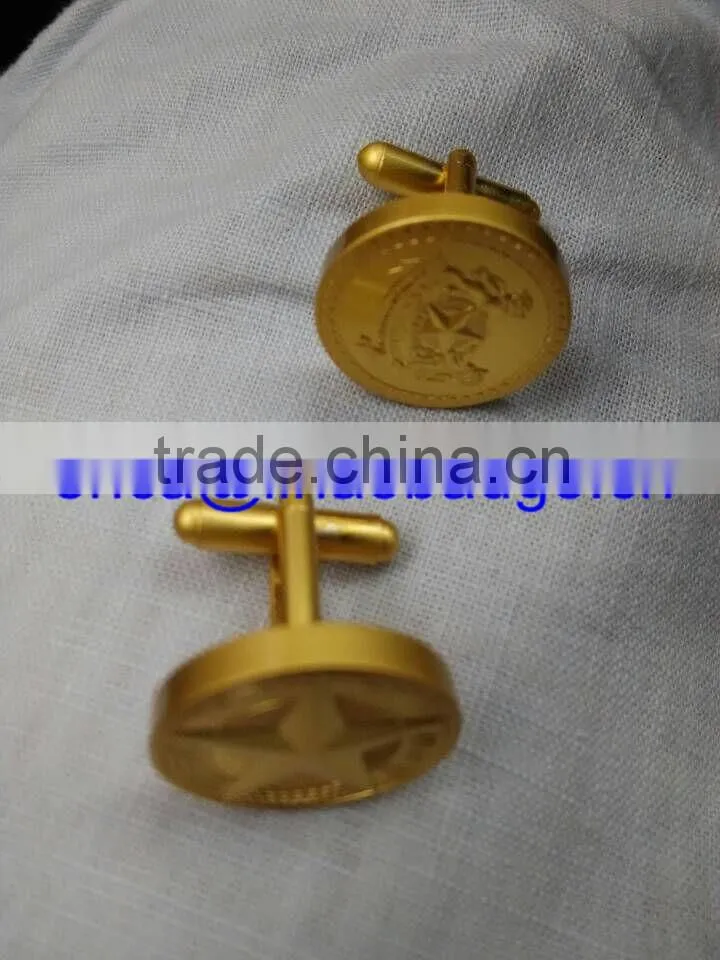 Hot Sell Custom Metal Plated Wedding Men Cufflinks / Custom Suit Shirt Cufflinks For Men