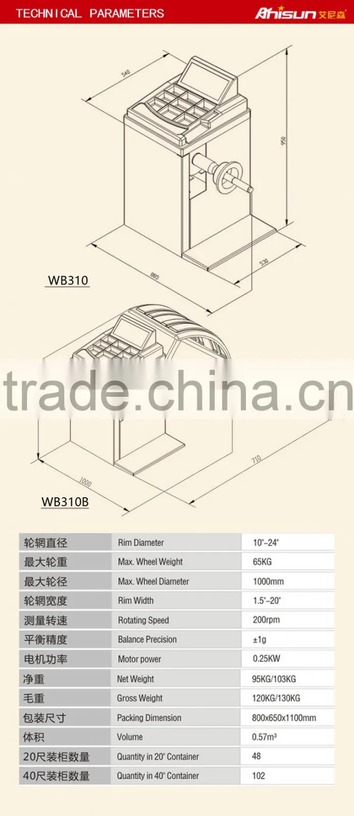 automatic balancer wheel machine with CE approved