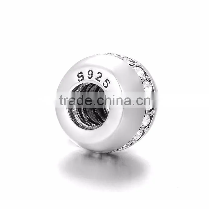X222 European Style Crystal Charms,925 Sterling Silver Charms Bead Fits Bracelet