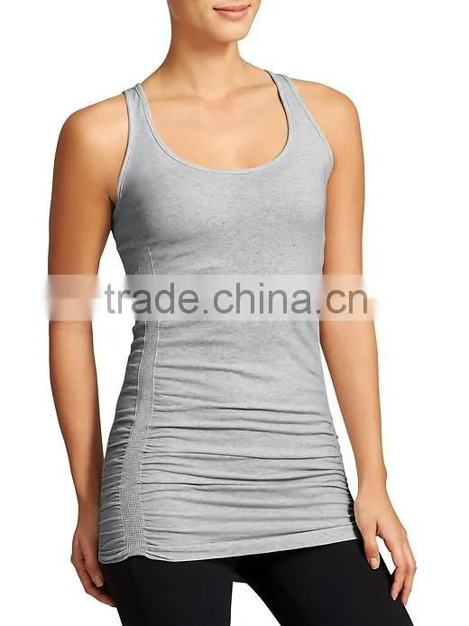 Custom seamleass comfortable pure fitnss tank tops women