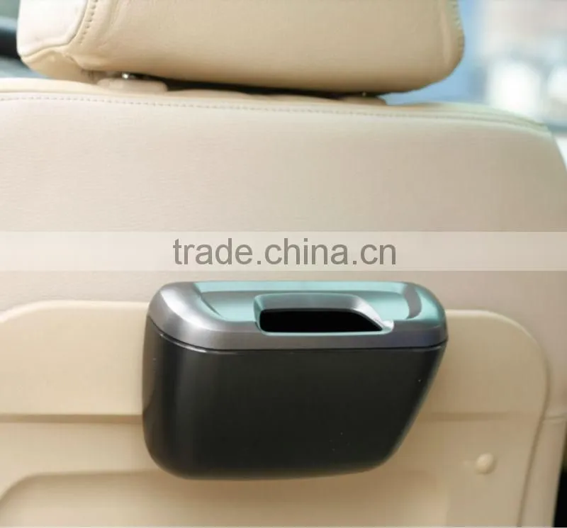 2014 hot selling all black waste bin for cars (FH-AB001)