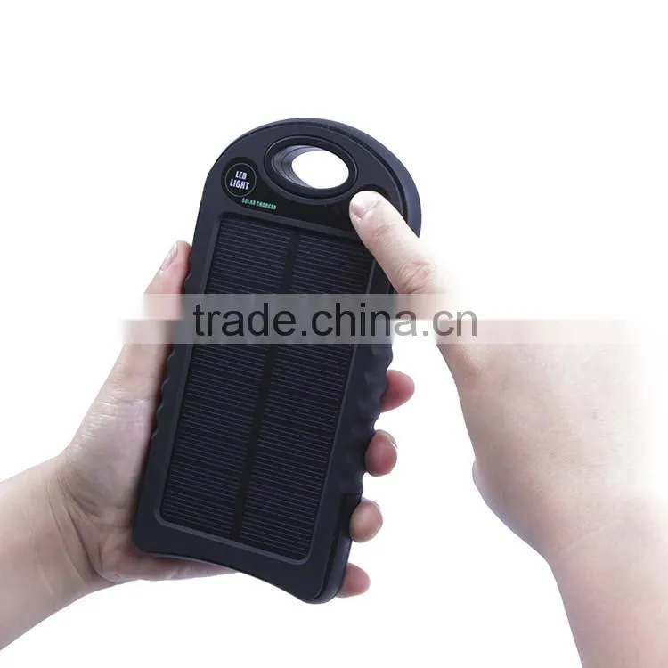 Stylish solar battery design Solar Mobile Charger,1.2w Solar Charger Power Bank