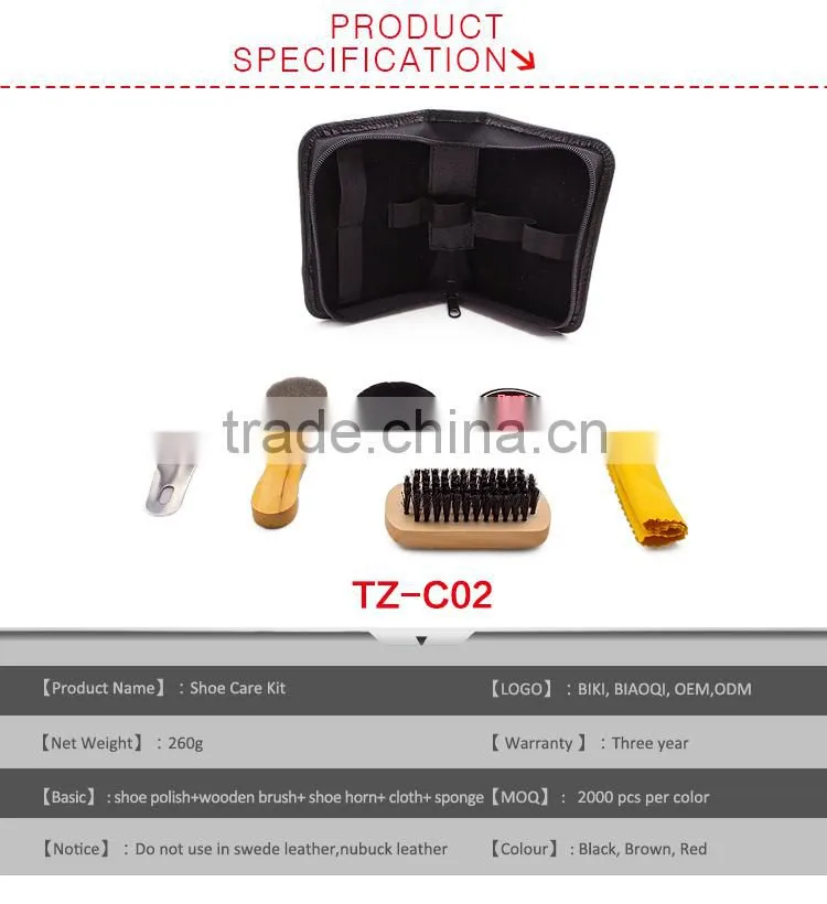 6 accessories Discount leather polish bag kit
