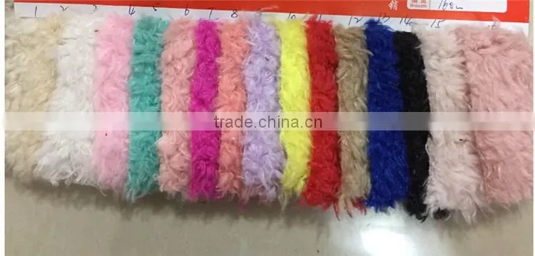 Top quality new fashion knit fur scarf factory
