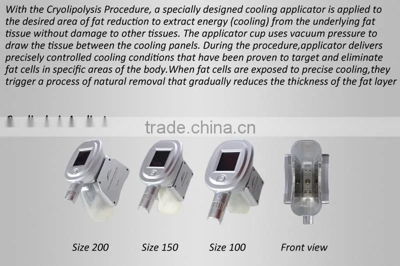 Freezing fat off device, 3 interchangeable cryo handles