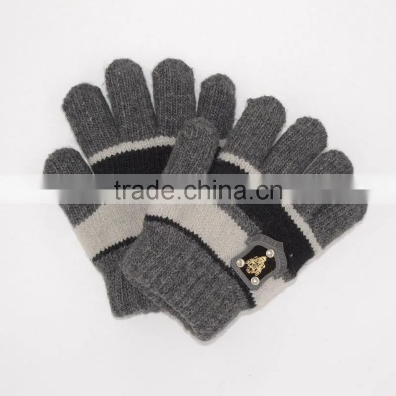 winter warm kid's knit gloves