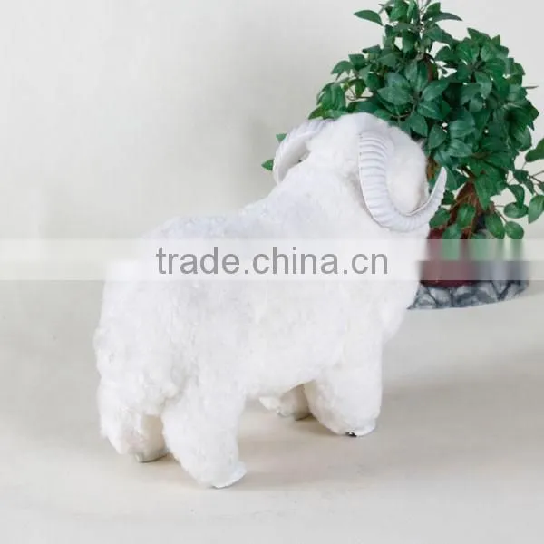unstuffed plush wire animals goat metal crafts garden decoration