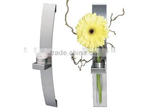 Metal Wall-Mounted Tea Light/Flower Holder, Nice Wall Decor