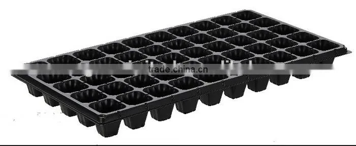 Greenhouse plastic nursery seed trays