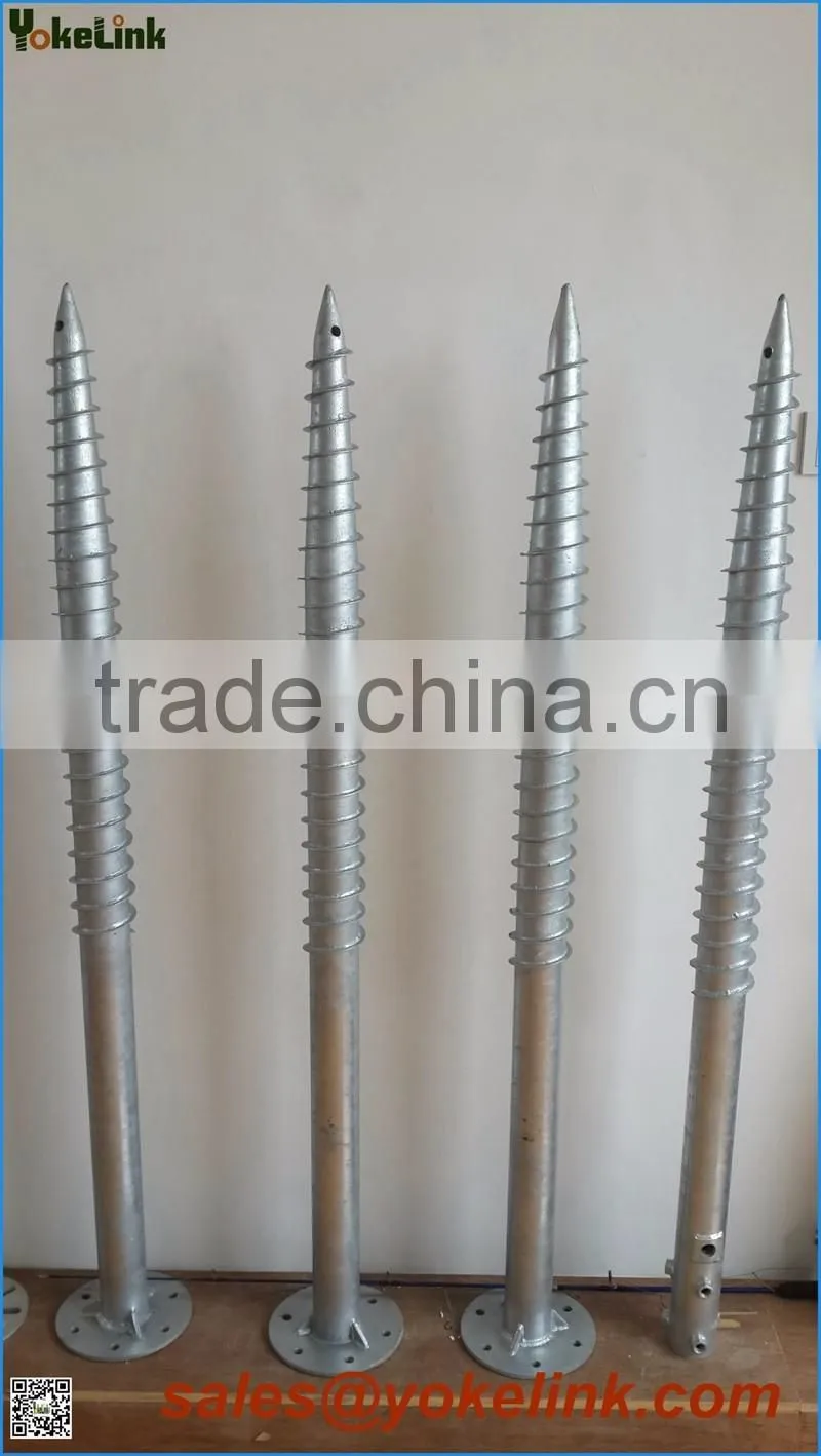 Hot selling carbon steel ground screw for solar stand