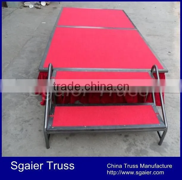 Wholesale Metal folded cheap portable stage with factory price