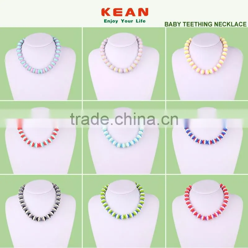 2016 newest design gold necklace silicone flower necklace