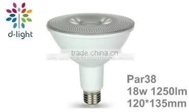 New design waterproof IP65 12W 15W E27 B22 PAR38 LED Light bulb