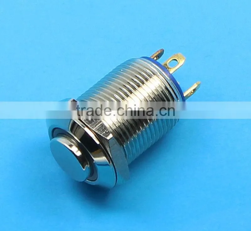 12mm led metal push button switch