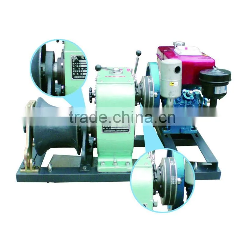 Manufacturer 5 Ton Diesel Engine Powered Hoisting Winch