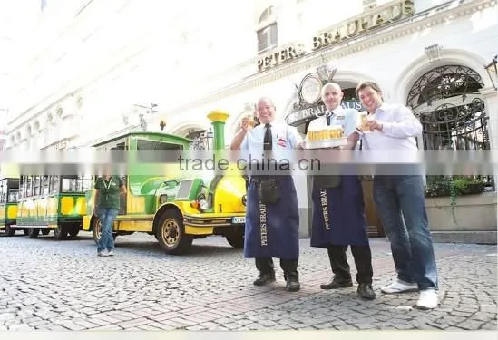 Trackless Train with high climbing capacity